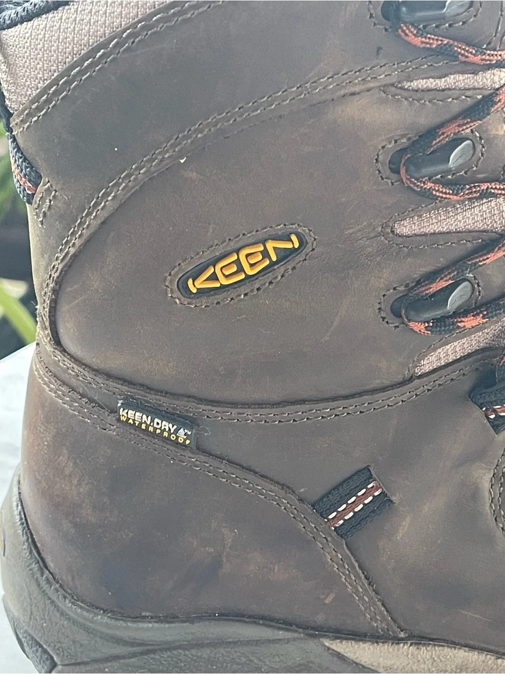 KEEN Detroit 8” Steel Toe Waterproof Work Boots Men’s Size 9 Brown 1008313